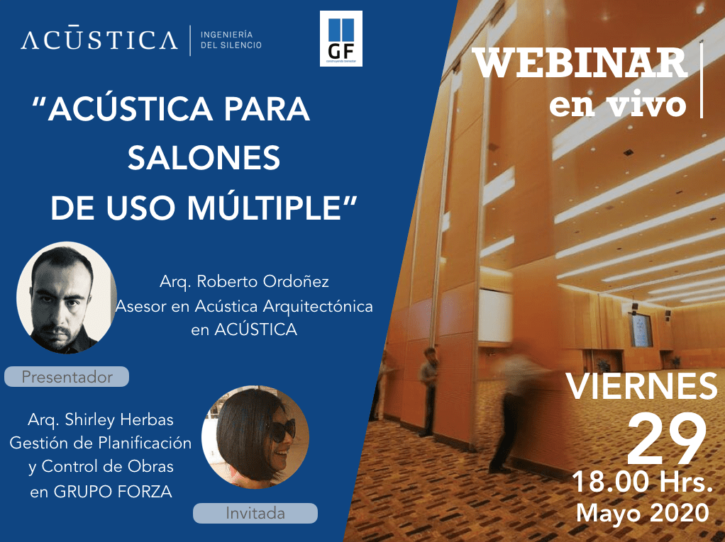 Webinar: Acústica para Salones de Uso Múltiple